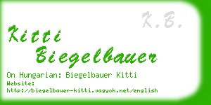 kitti biegelbauer business card